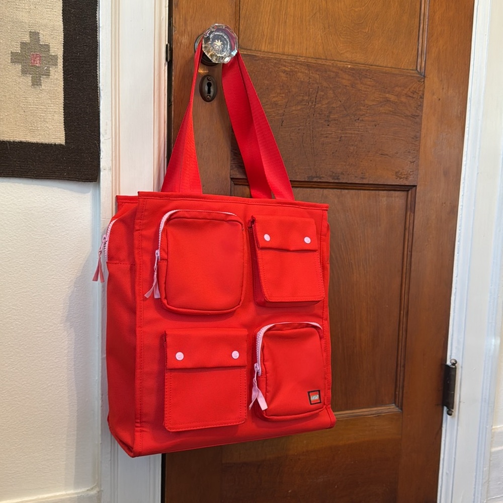 Lego X Target Collaboration Red Tote Bag